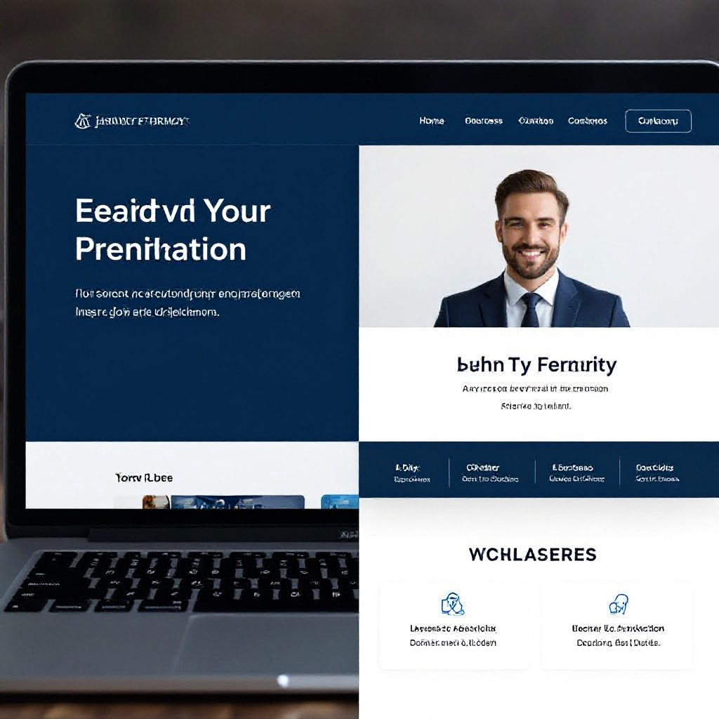 Lawyer website mockup