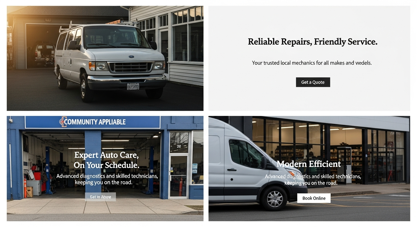 Mechanic website example