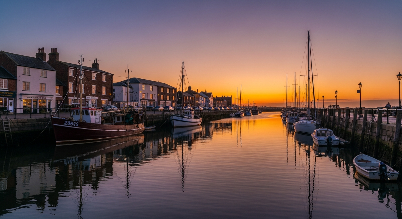 Faversham Creek at sunset