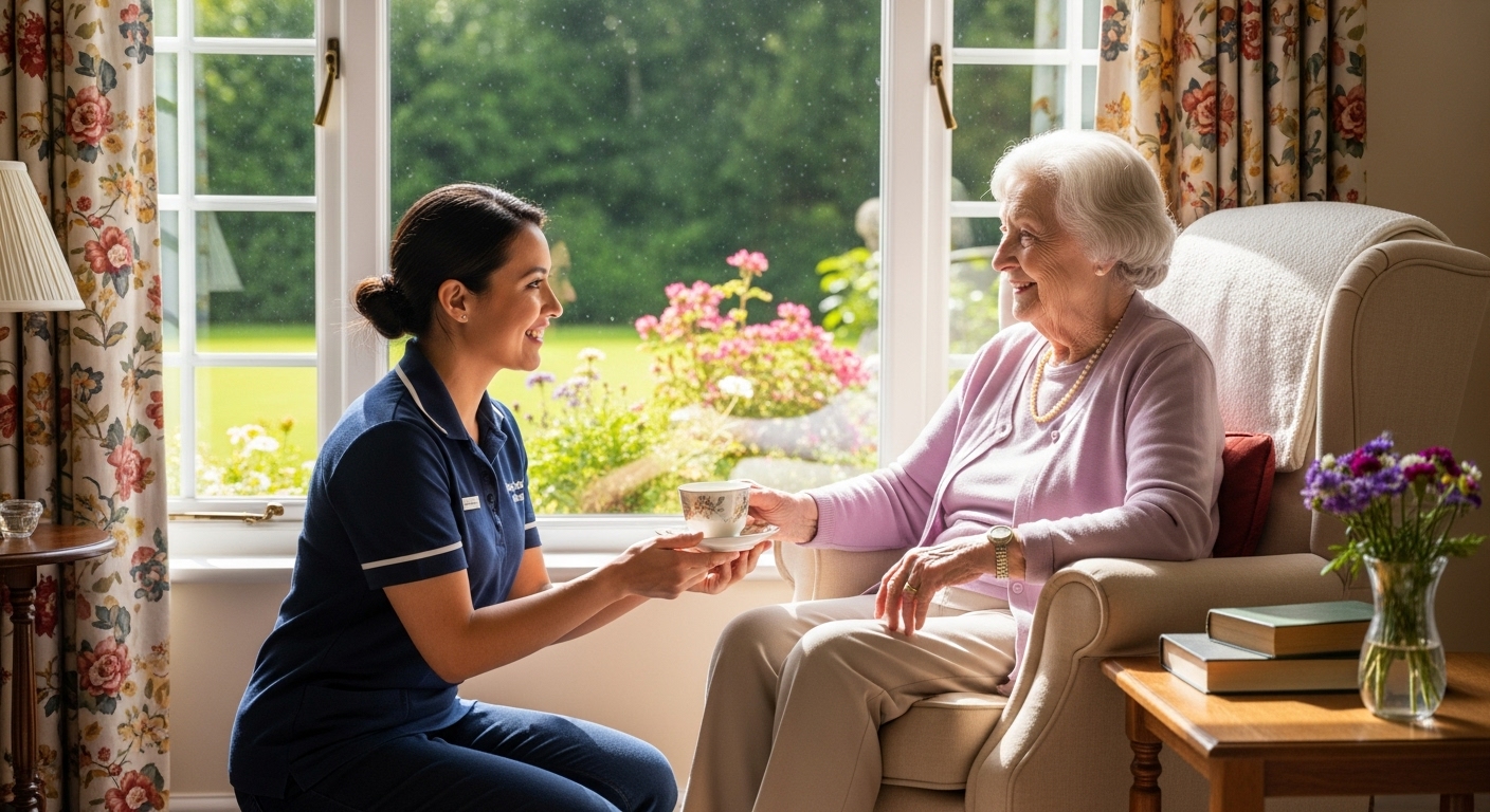 Home help service agency website on tablet and phone