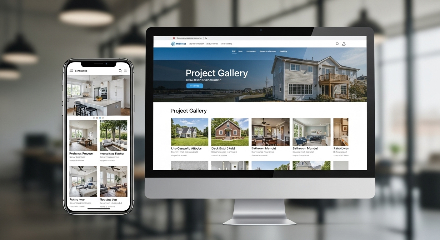 Contractor website mockup