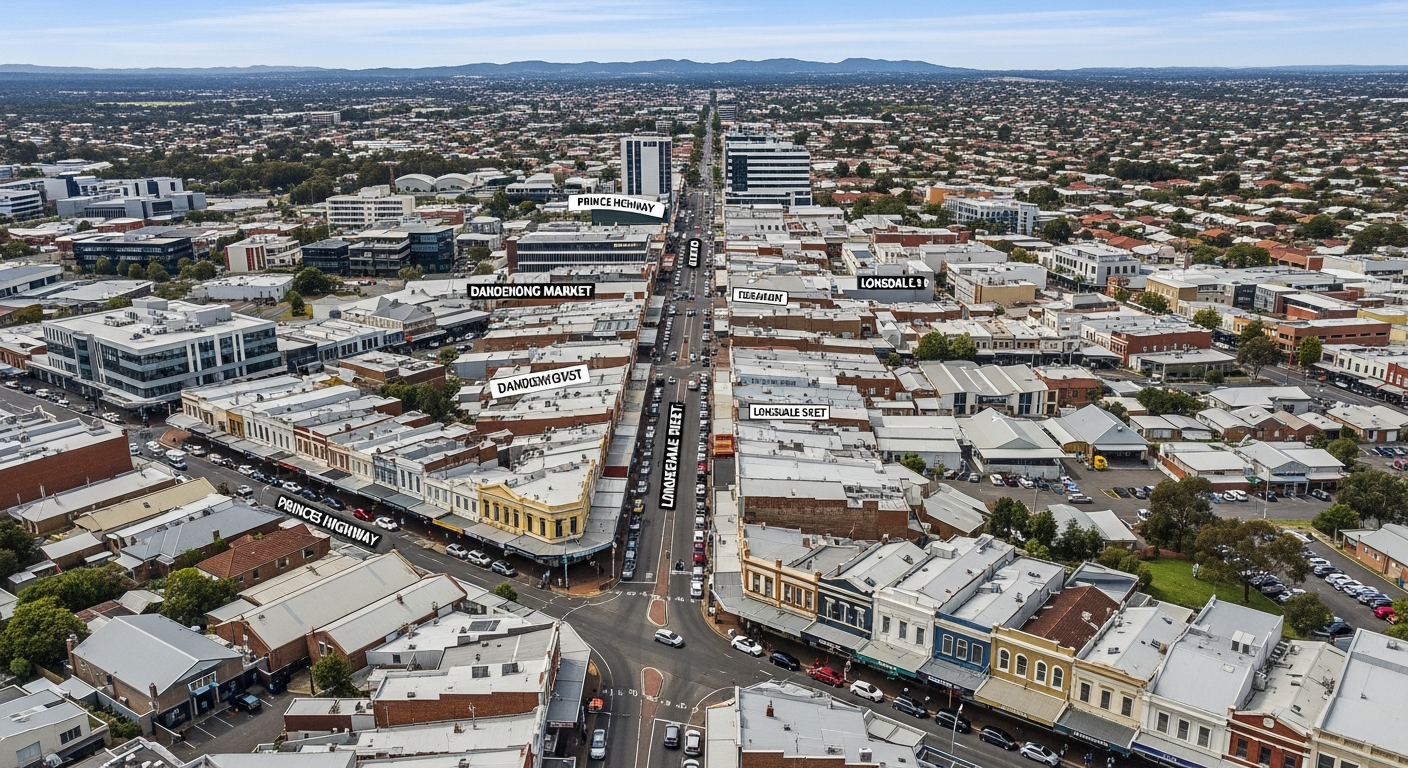 Dandenong aerial view