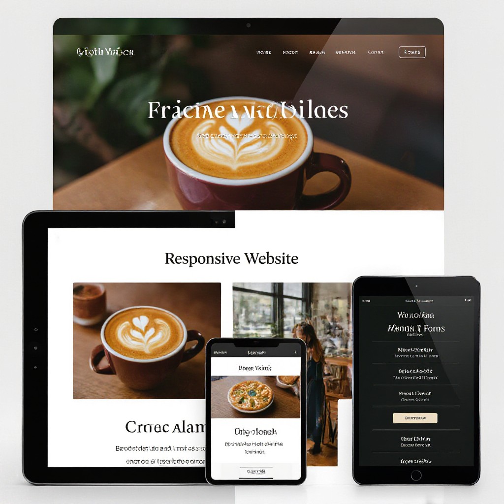 Woori Yallock café and responsive website