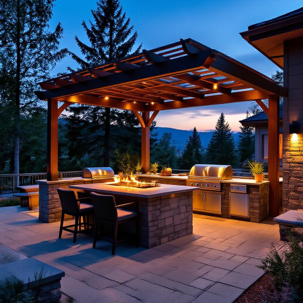 outdoor kitchen patio