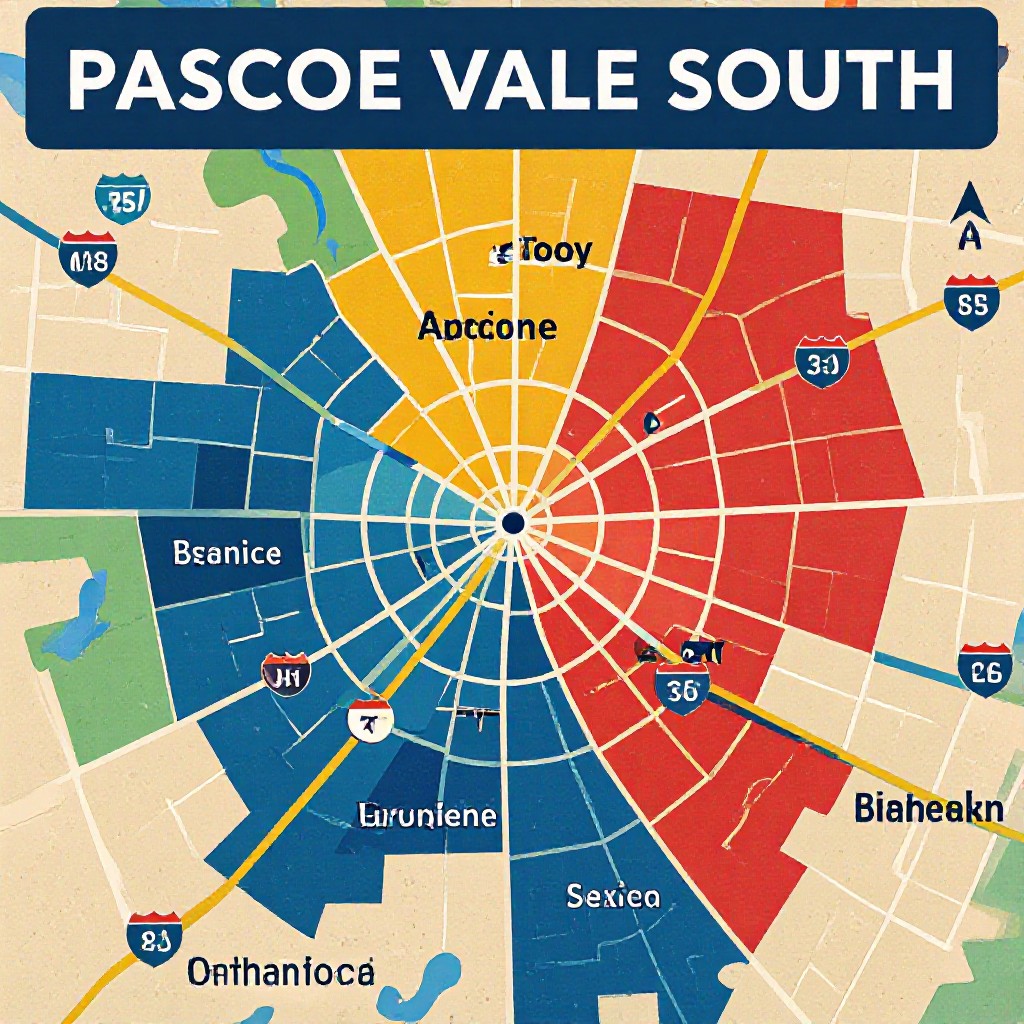 Map showing Pascoe Vale South area
