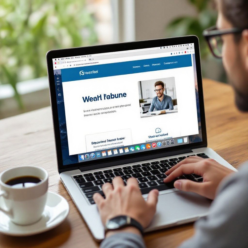 free website on laptop