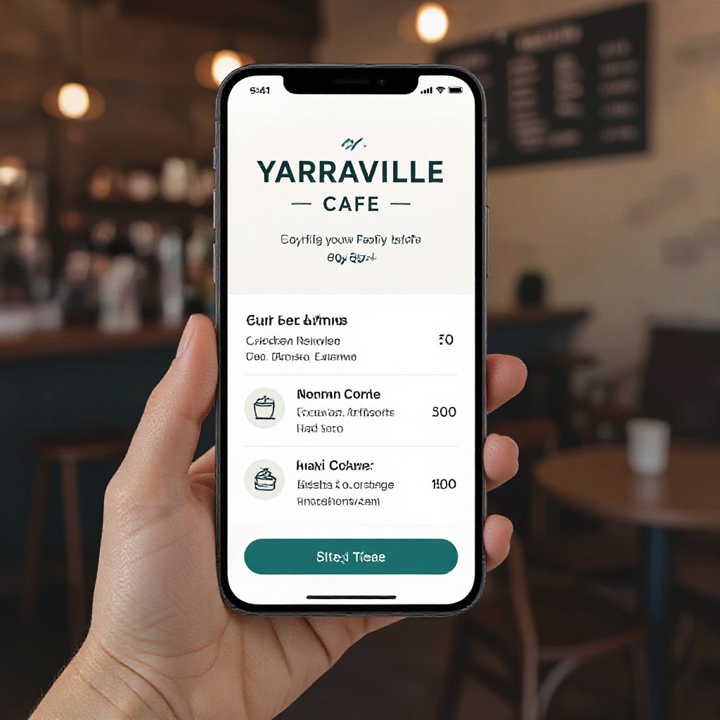 Yarraville website on mobile