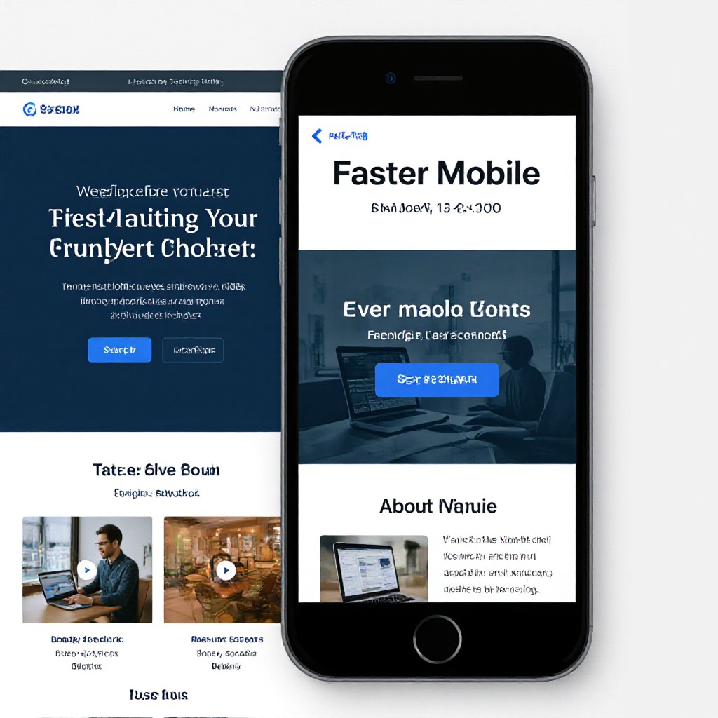 before and after website screenshots