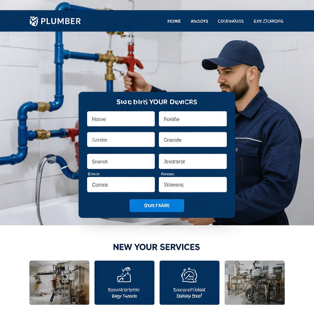 Plumber website preview