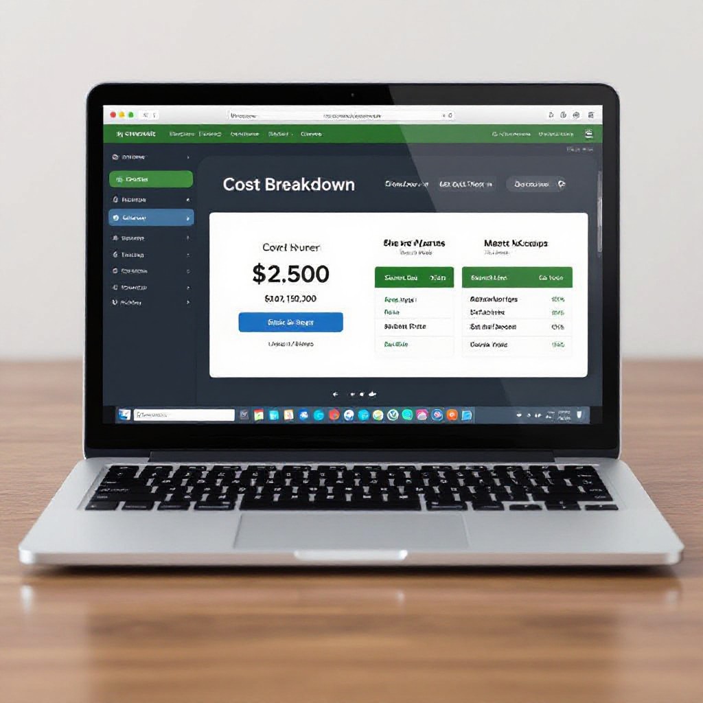 web design cost illustration