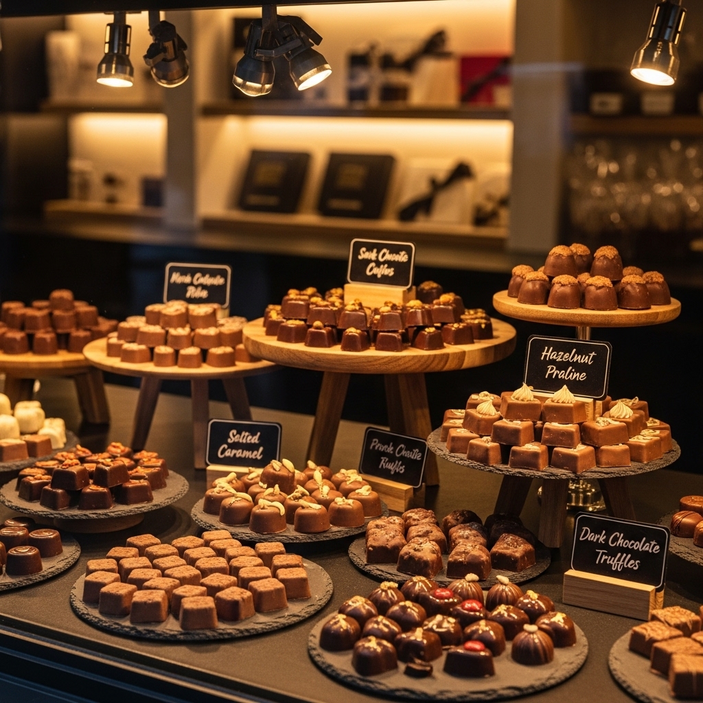 Chocolate shop display