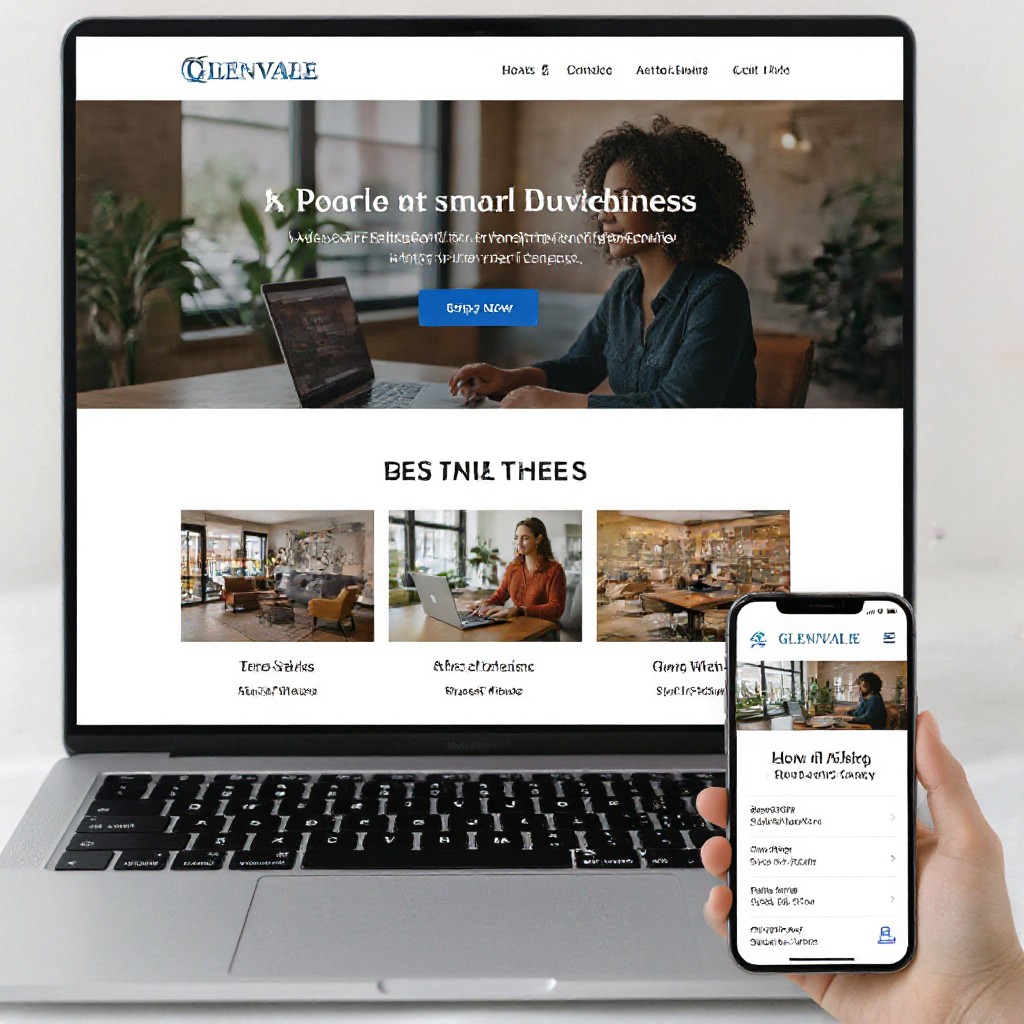 Responsive website example for Glenvale business