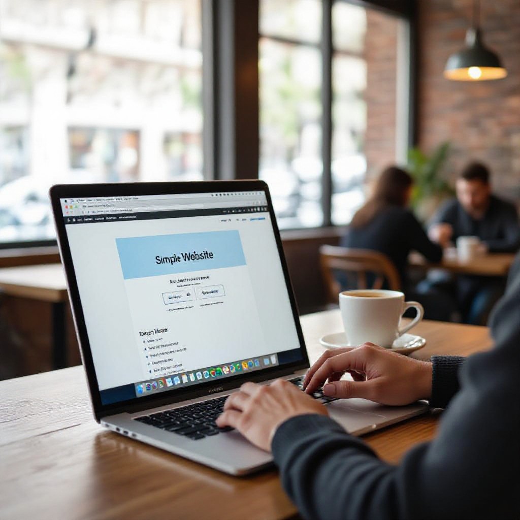 Free website making on laptop