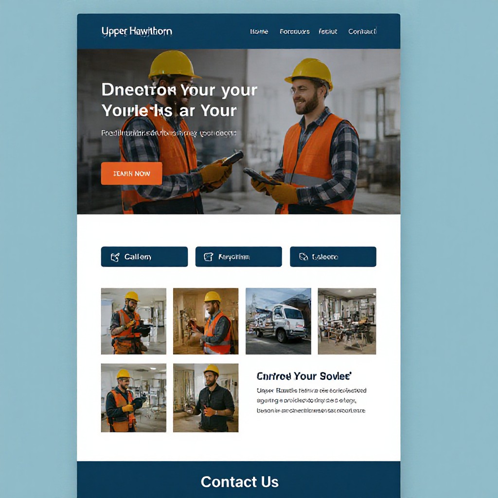 Trades website example