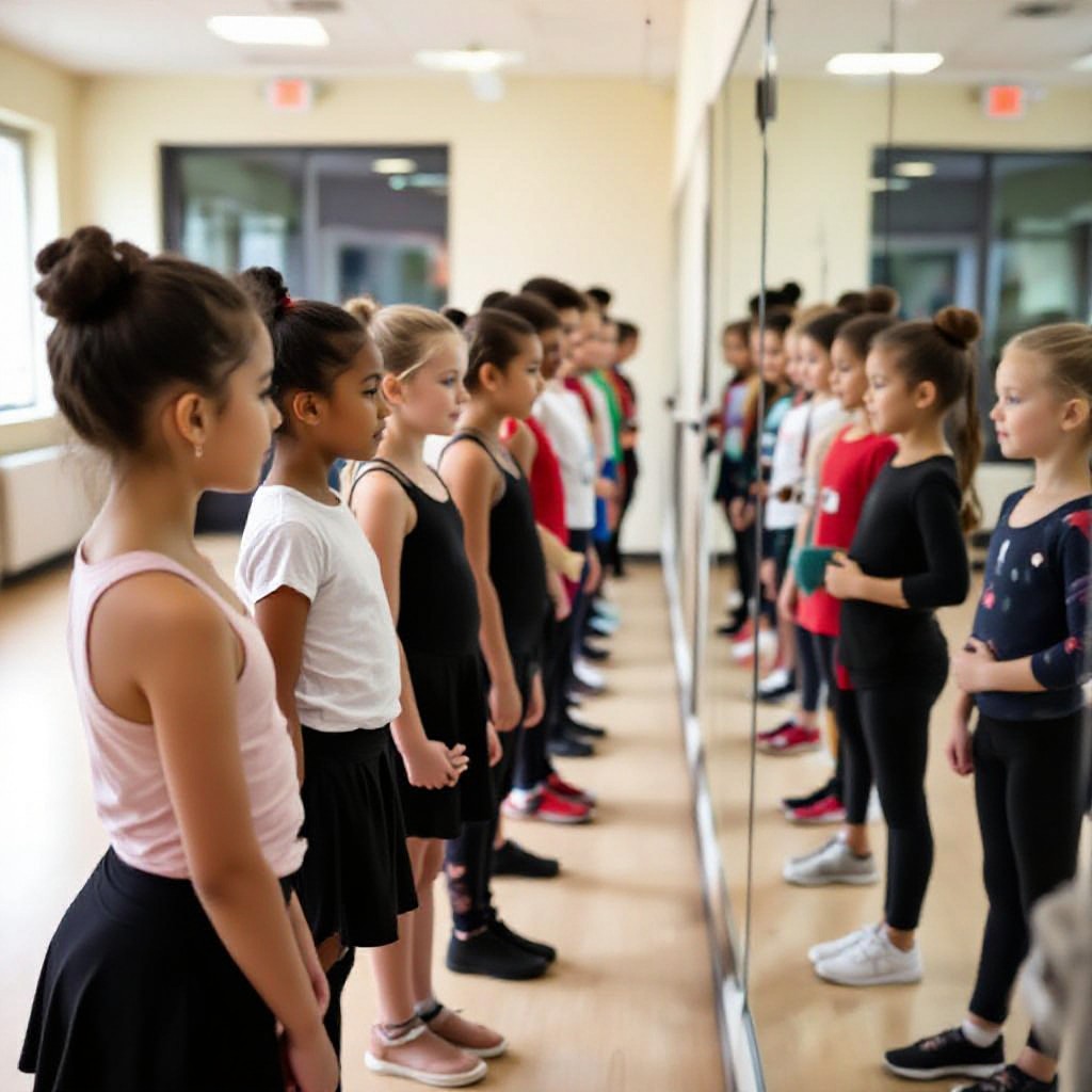 dance students in class