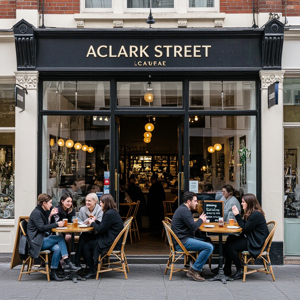 Acland Street café storefront in St Kilda