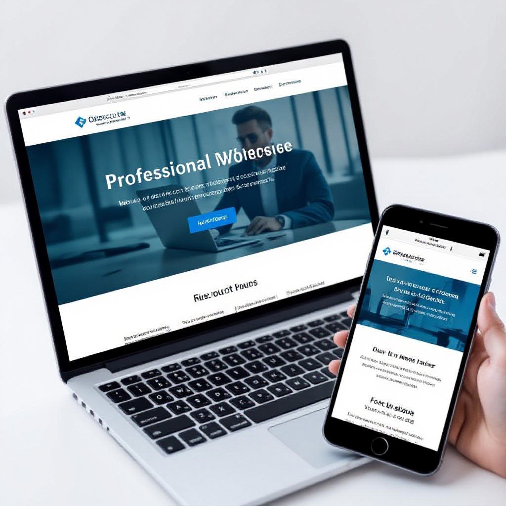 Website preview on laptop and mobile
