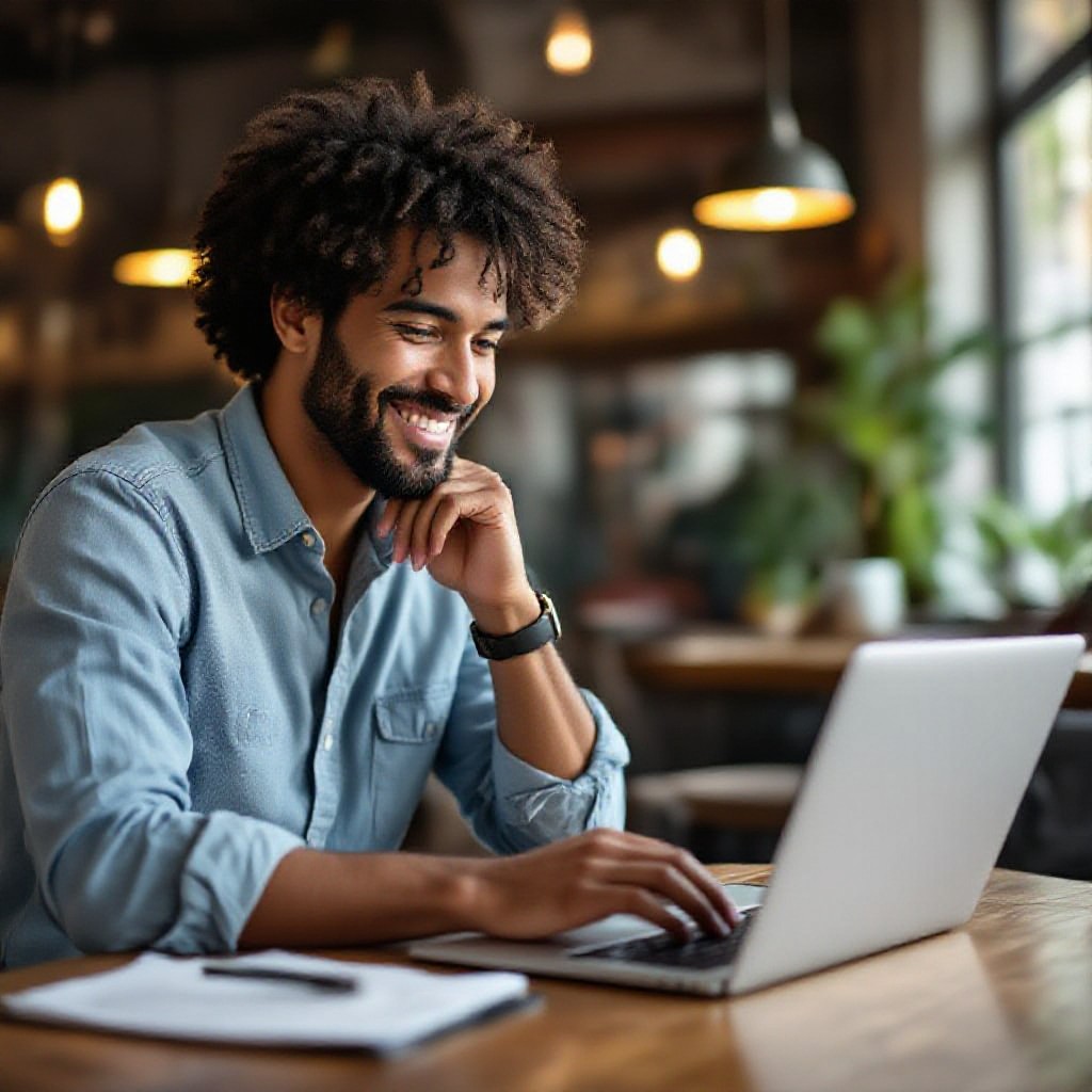 business owner checking website analytics