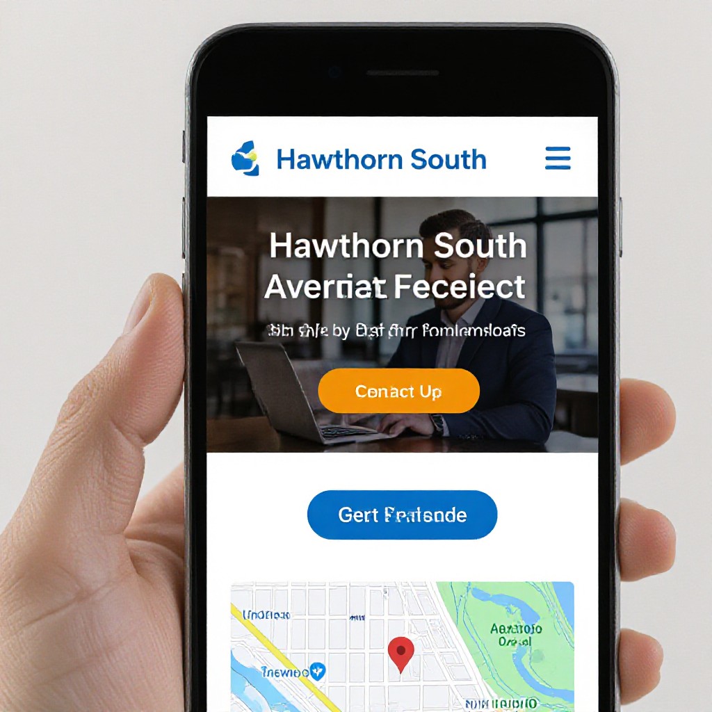 Hawthorn South website on mobile