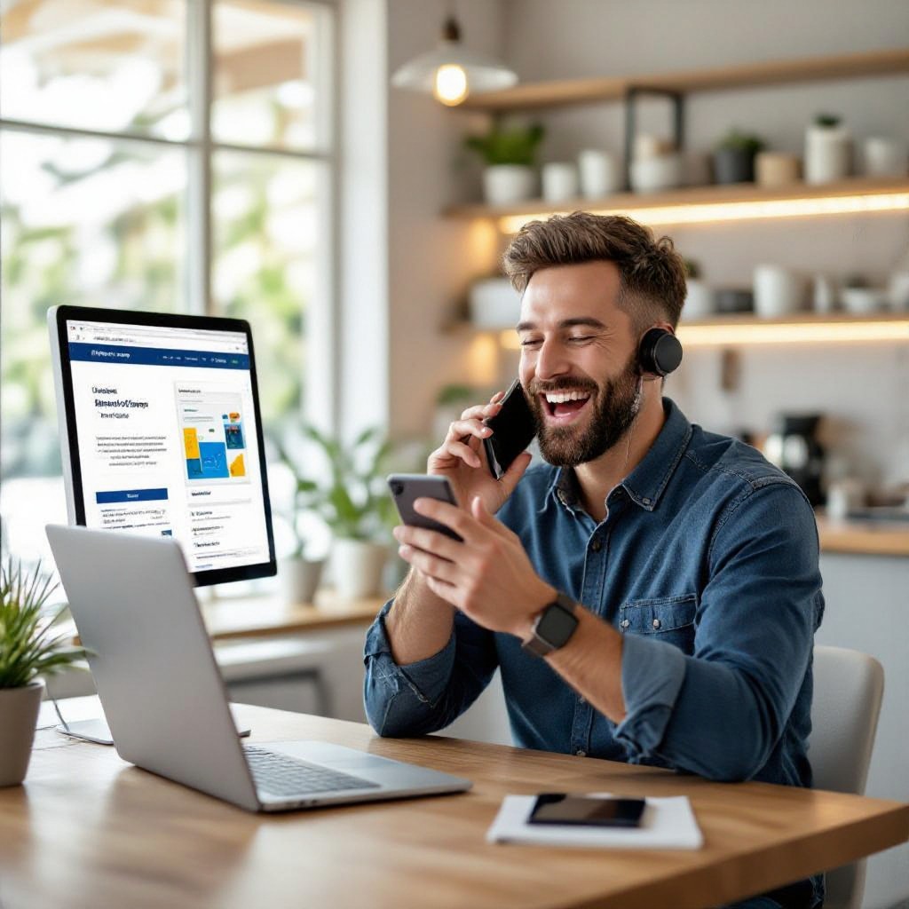 Local Bruces Creek business updating website by text