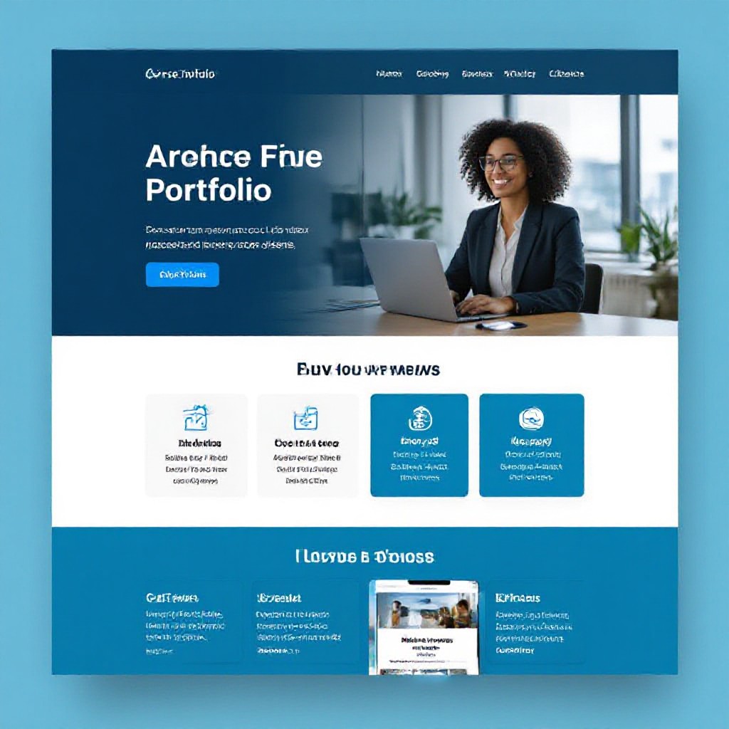 agency portfolio mockup