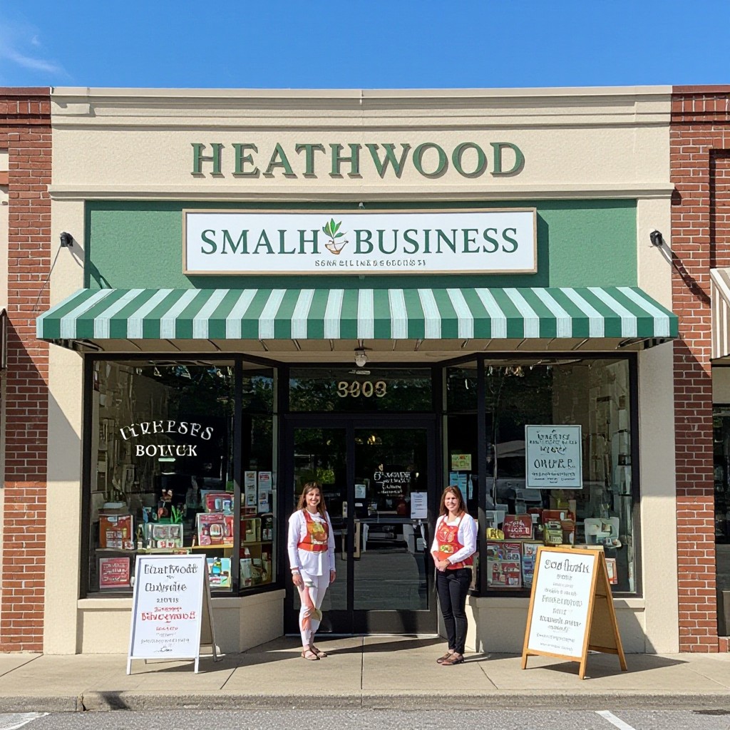 Heathwood local business website example