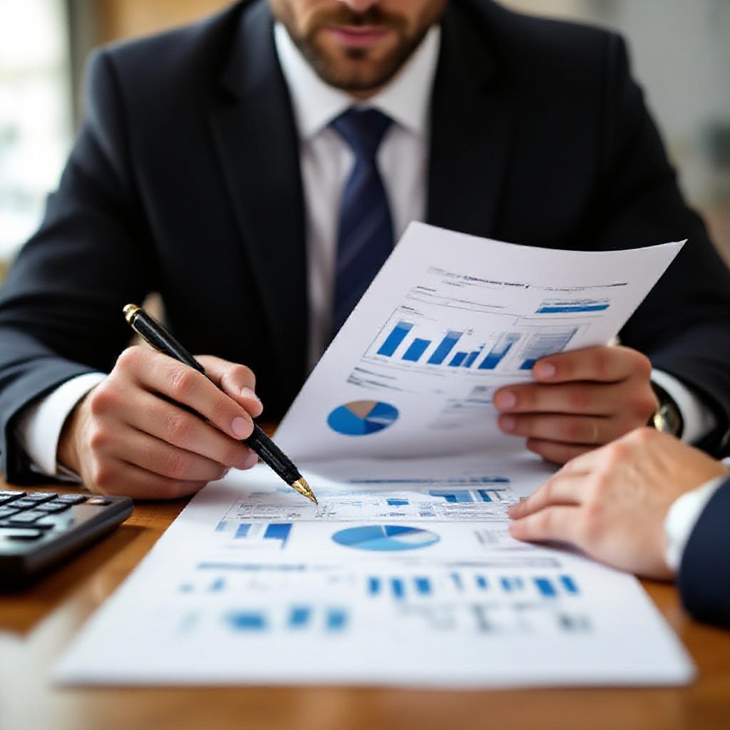 accountant meeting client