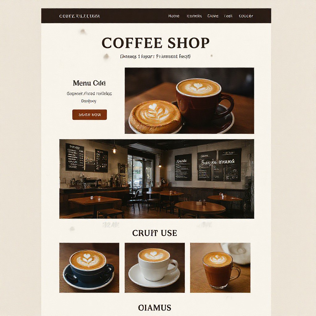 Cafe website example