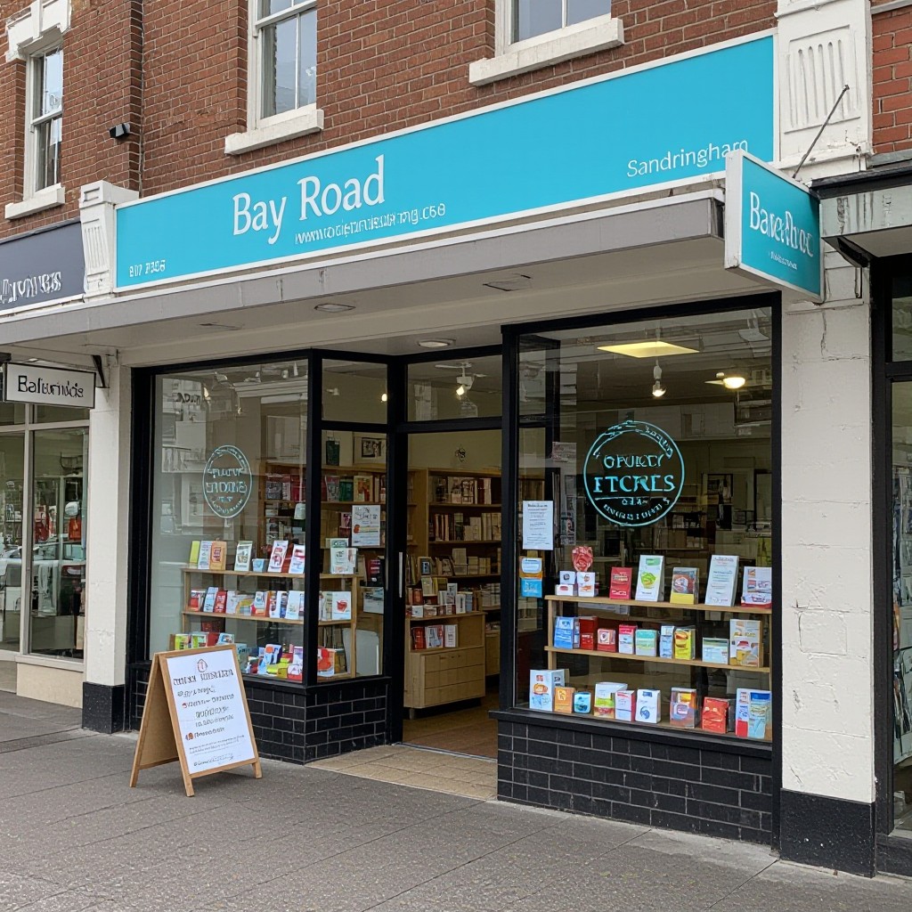 Sandringham shopfront on Bay Road