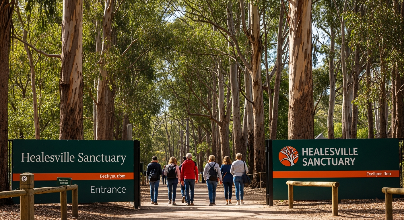 Healesville Sanctuary entrance