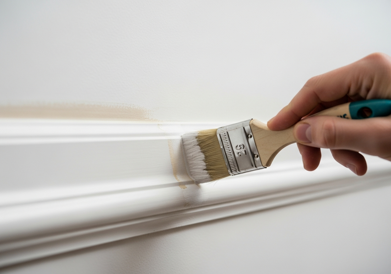 cutting in paint detail