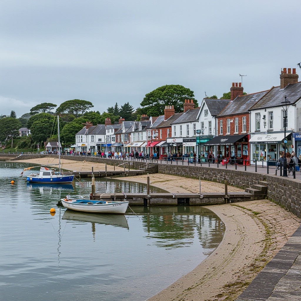 Beaumaris beach and local businesses
