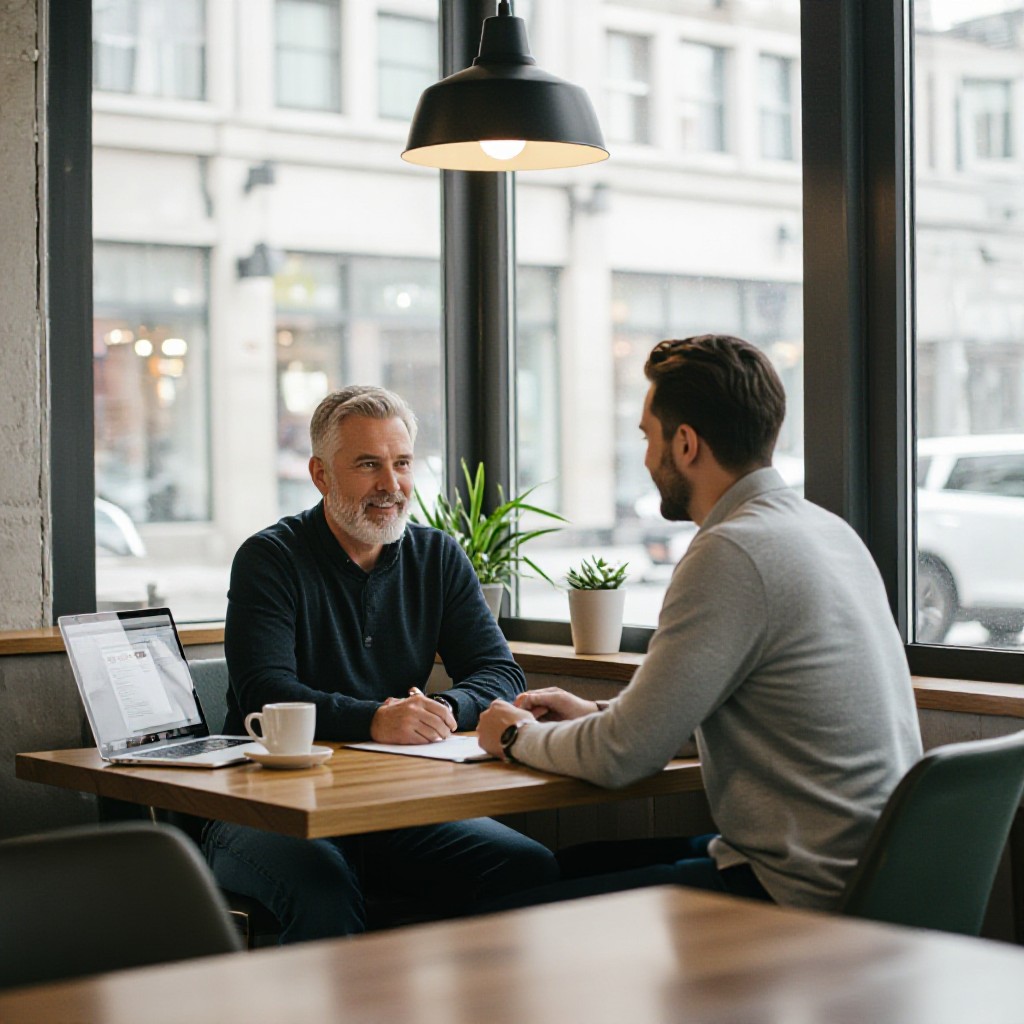 Meeting with local web designer