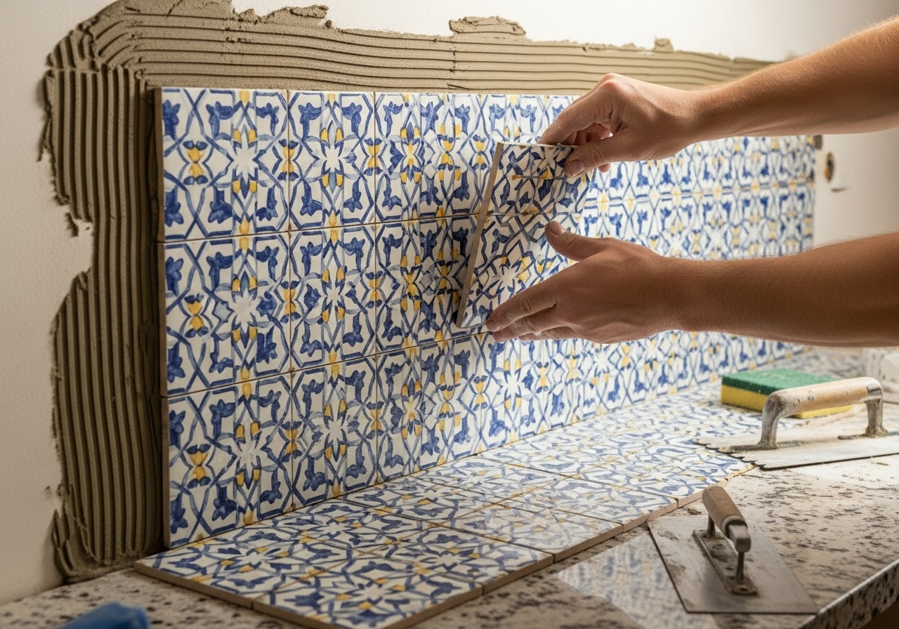 kitchen tile splashback