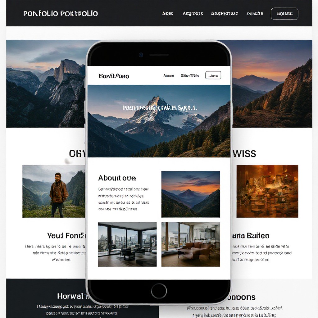 one page portfolio template