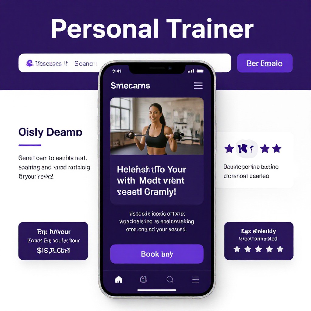 Trainer website on mobile