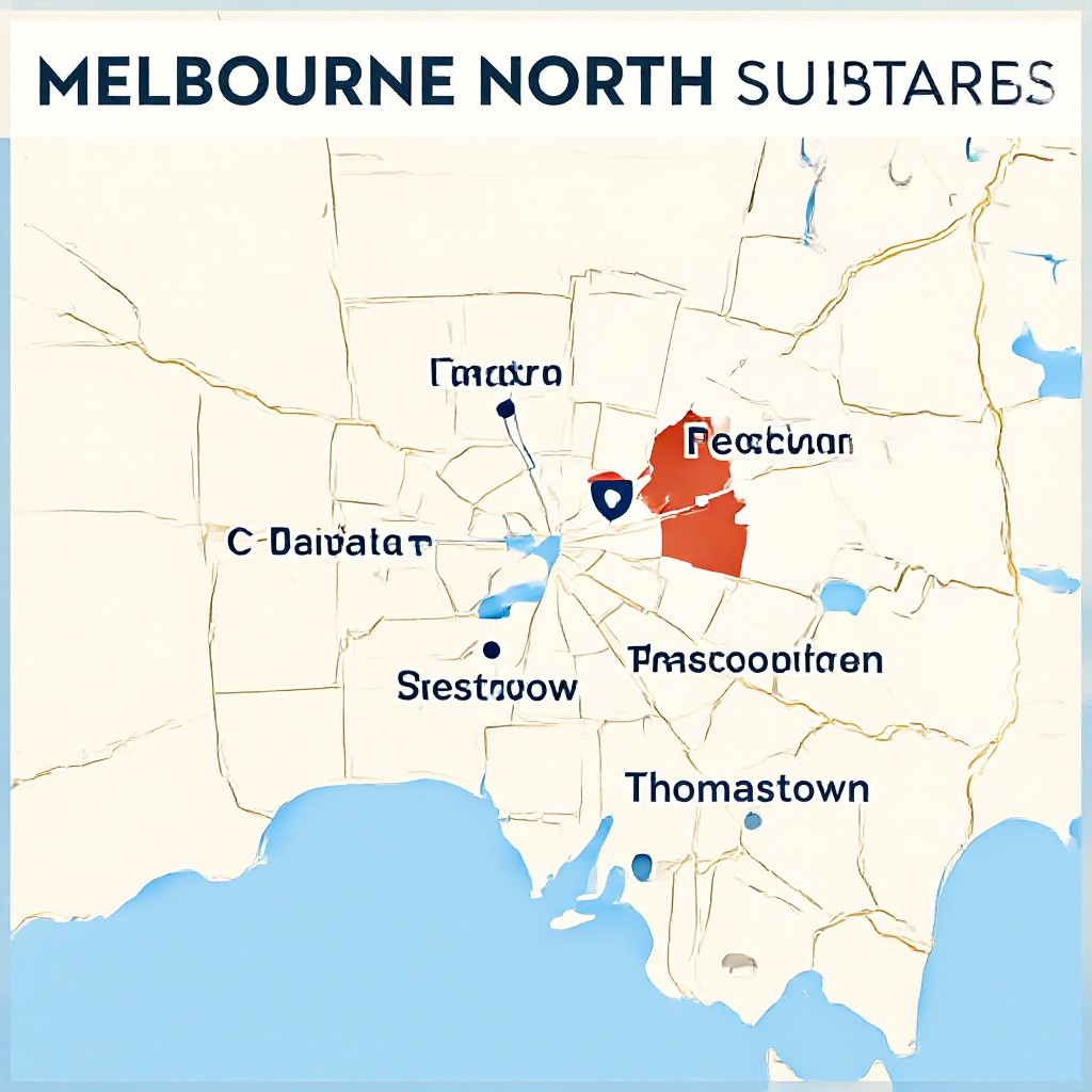 Melbourne North map