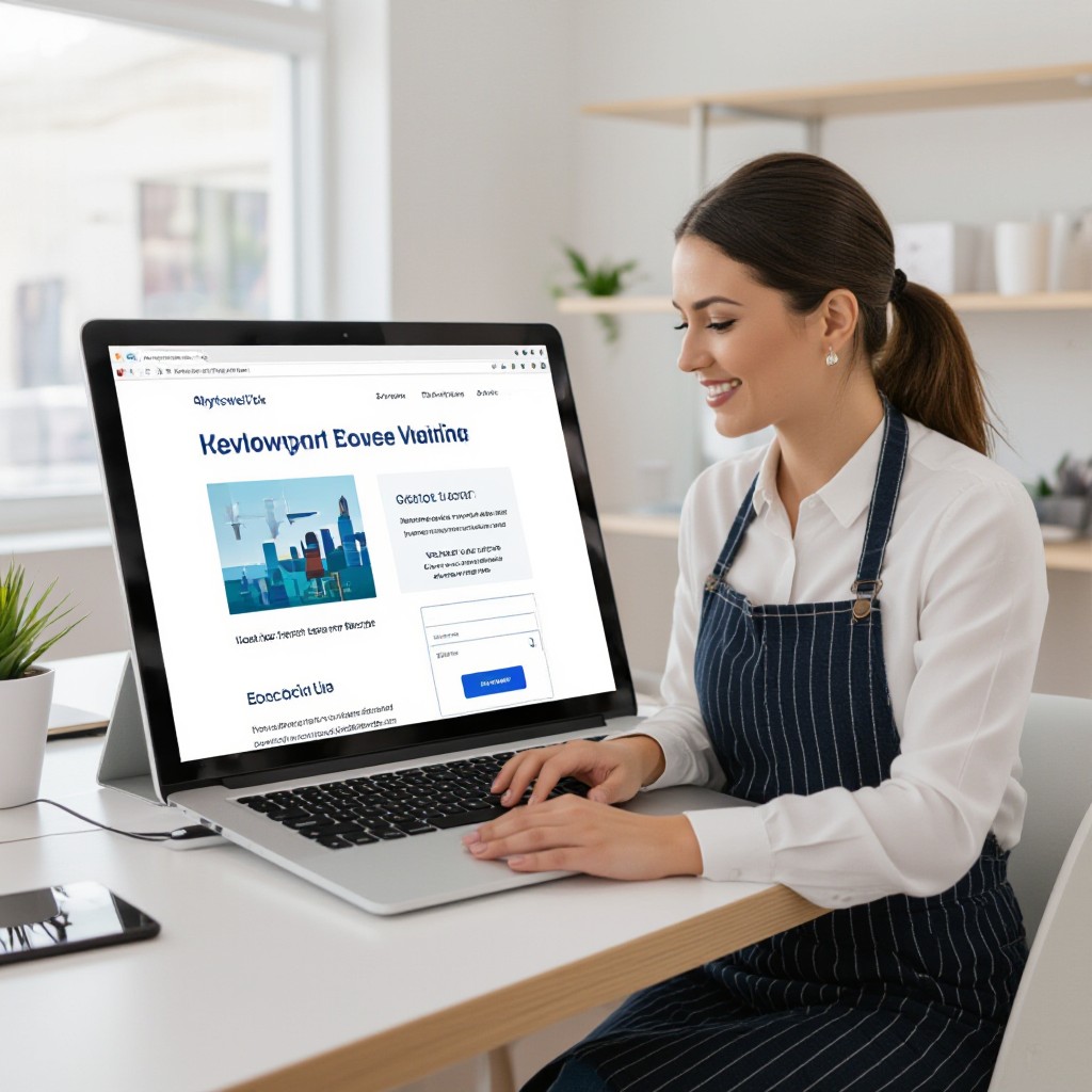 Small business owner with tablet in Bayswater North