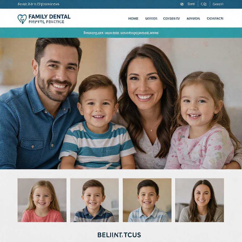 Family dental practice website