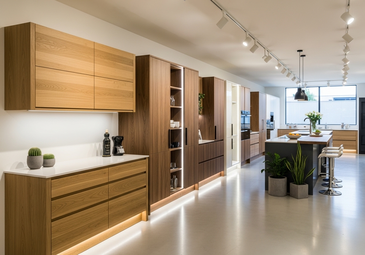 Cabinet showroom interior