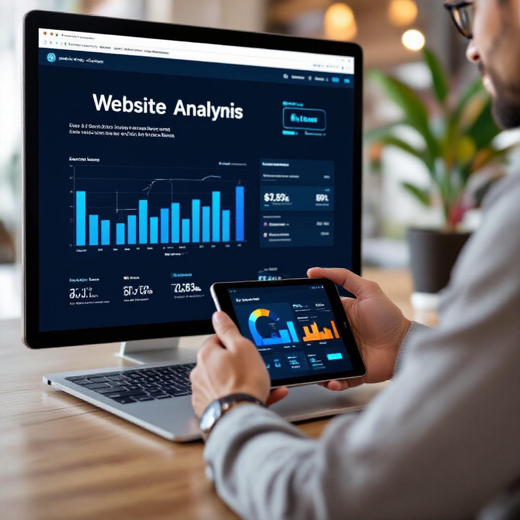 business analytics on tablet