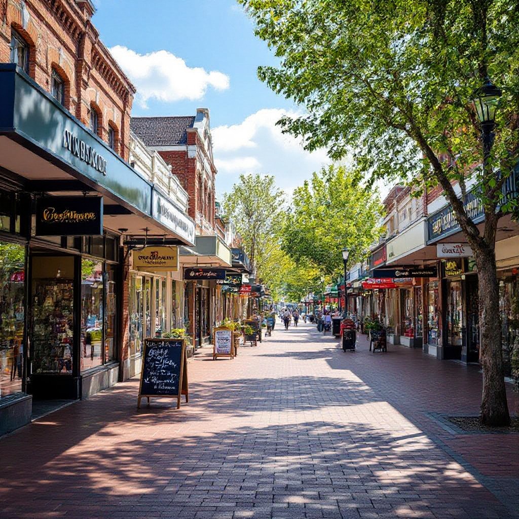 Mitcham local businesses on main street
