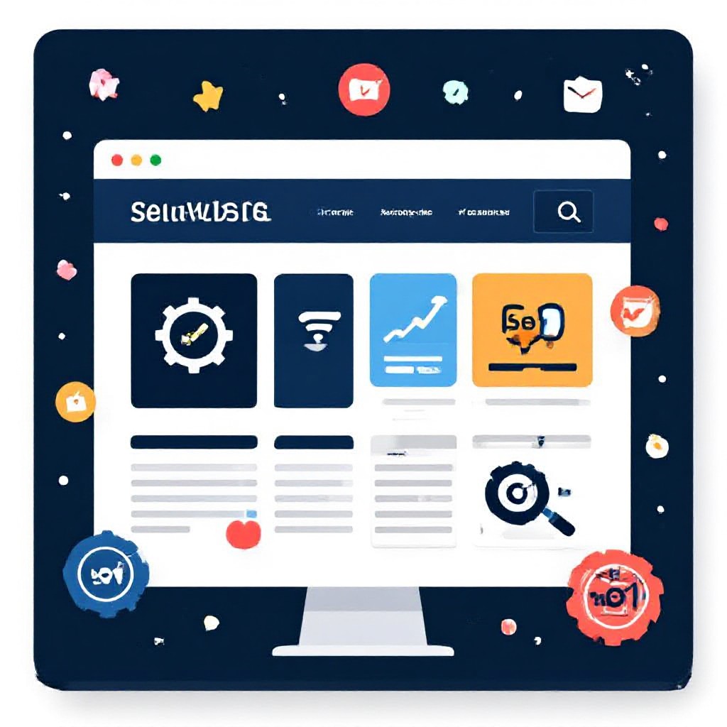 website wireframe illustration