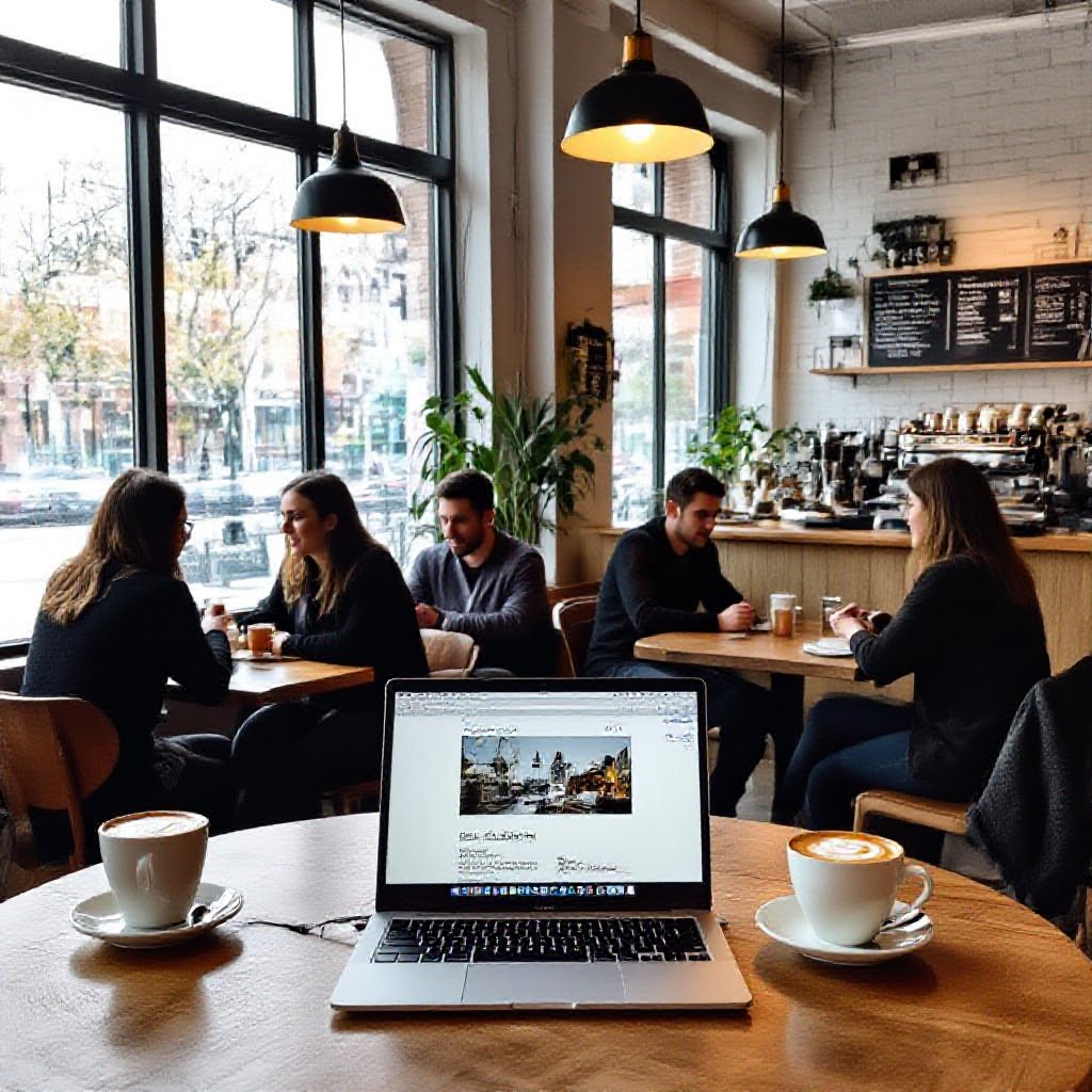 Docklands cafe website example