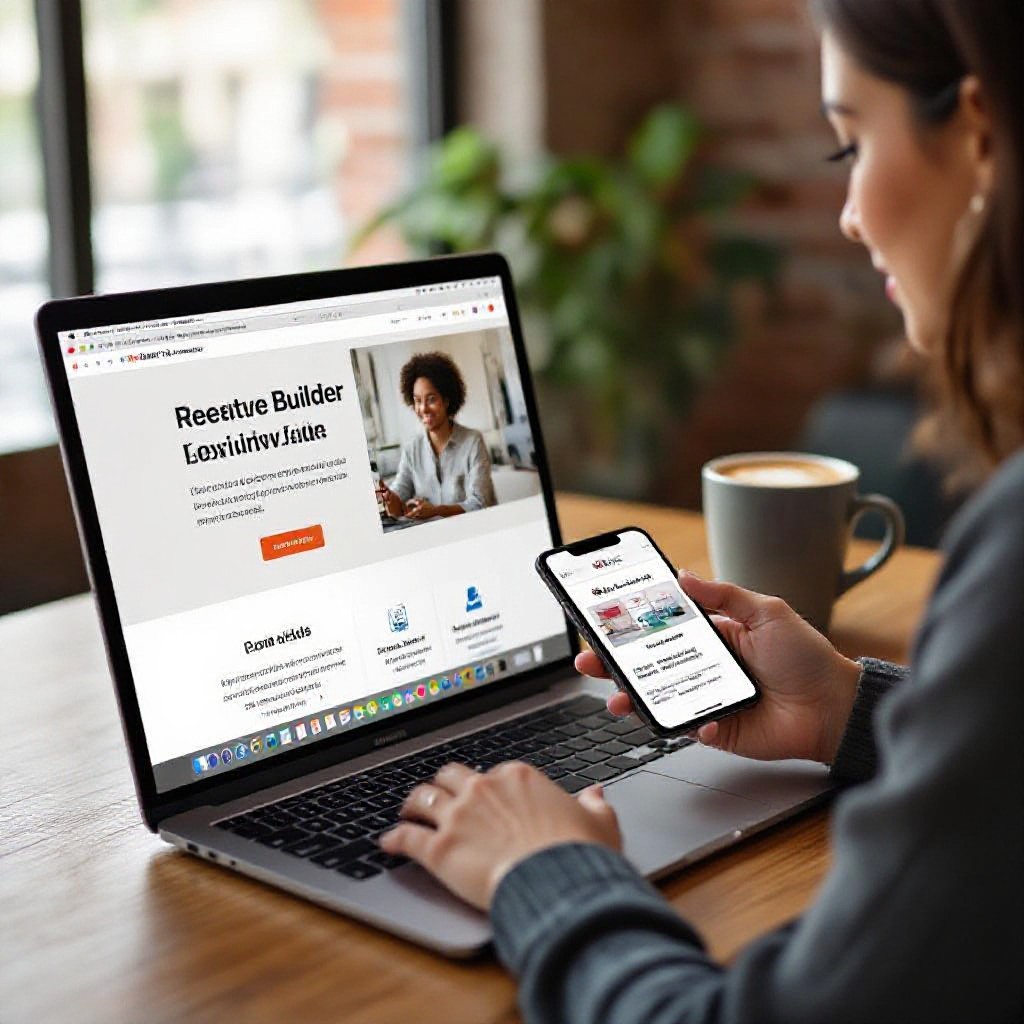 Free online website maker interface
