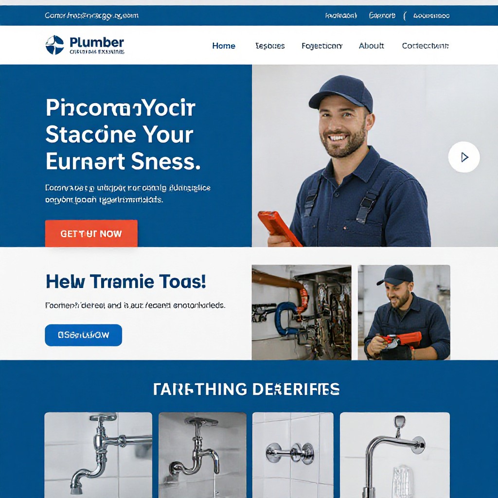 Plumber website example