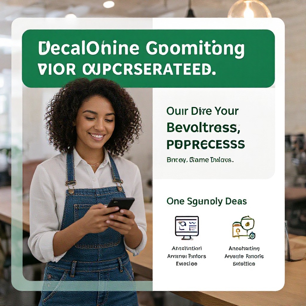 business owner checking website