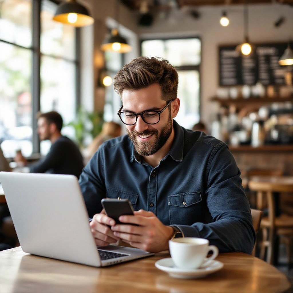 Small business website on phone