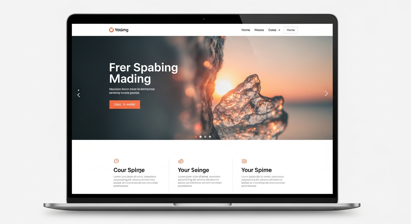 website visual design example