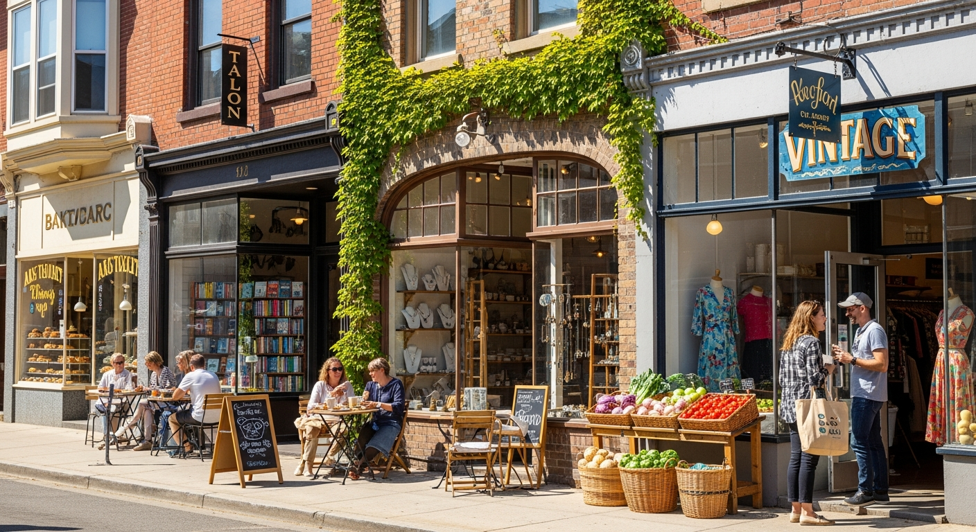 Junction Village main street